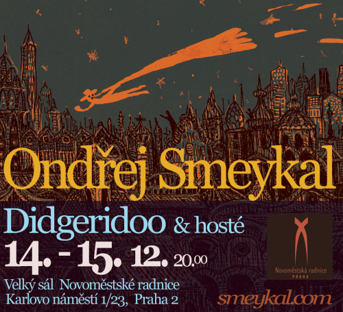 Vánoční koncerty Ondřeje Smeykala 2019 - didgeridoo a gongy