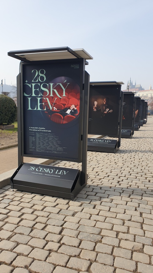 Výstava Lenky Hatašové - osobnosti Český lev 2020, Rudolfinum Palachovo náměstí Praha